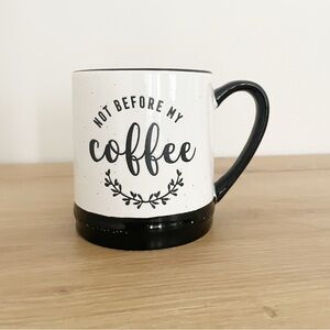 “Not before my coffee” Large Stoneware Coffee Mug